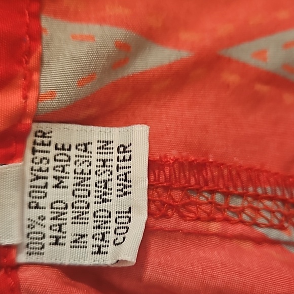 Vana Tribal Swim Shorts Handmade M Eco-Friendly Gray Red Pink - Picture 11 of 17